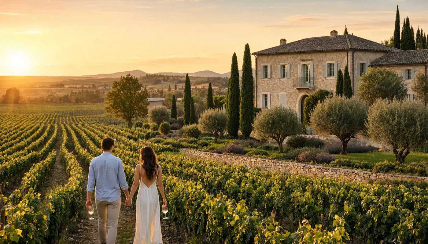 hôtel à Pézenas dans un domaine viticole