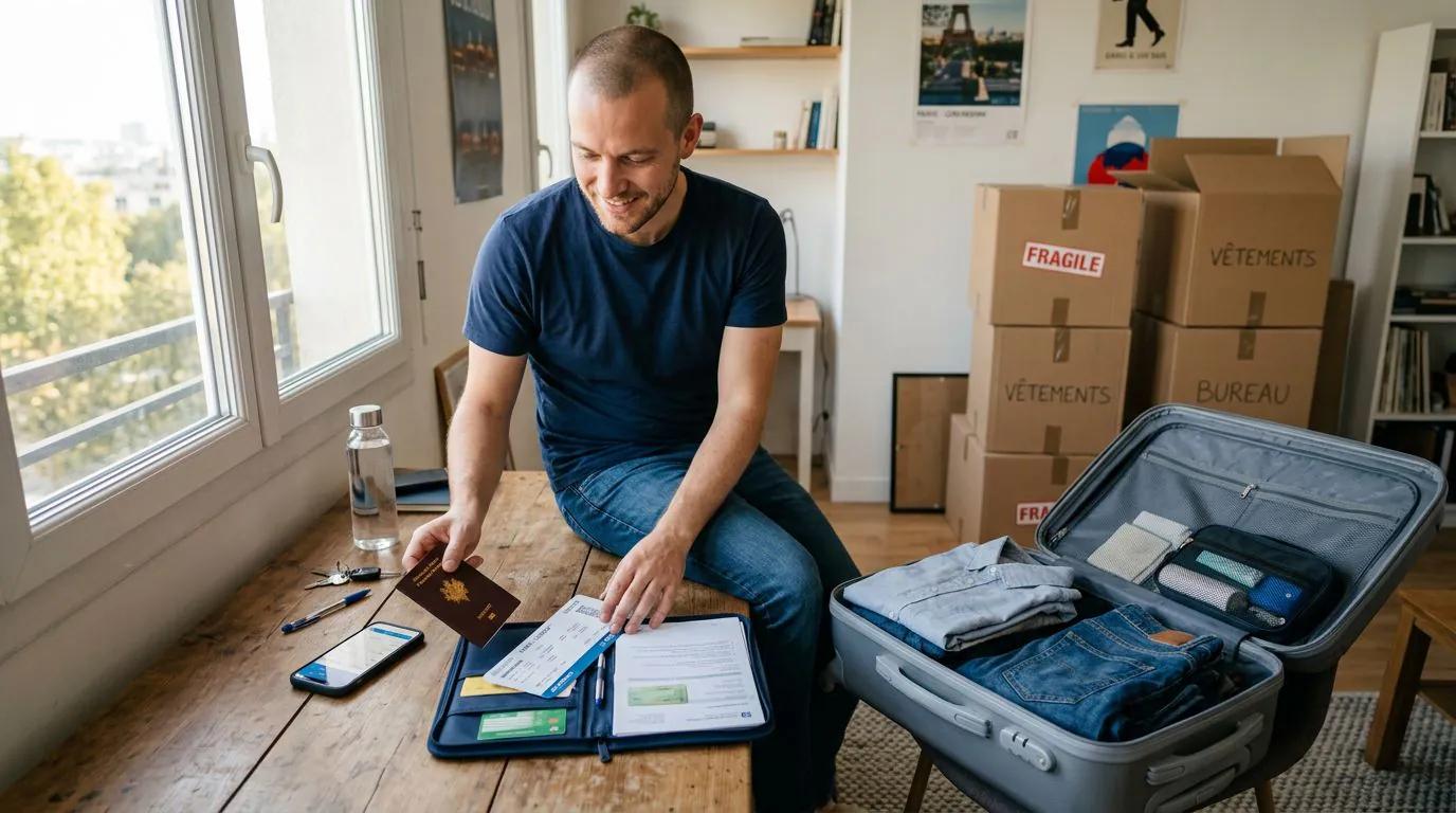Partir en voyage après un déménagement : la checklist complète